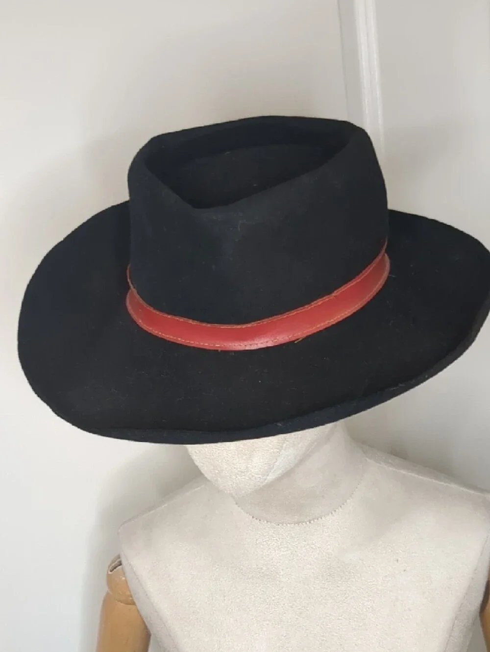 Vintage 40s Black Stetson Fifth Ave Felt Hat Fedora Bullocks Los Angeles
